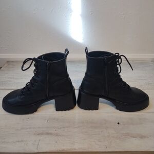 Women's Sian Hiker-style Booties In Black Malt size 7